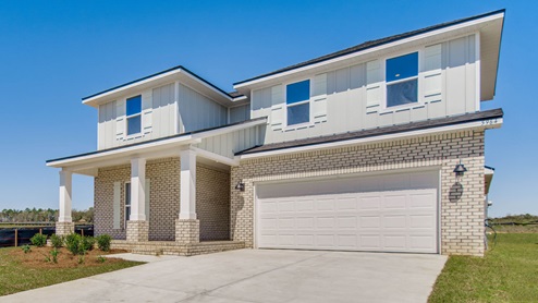 The Ozark with brick and Hardie exterior