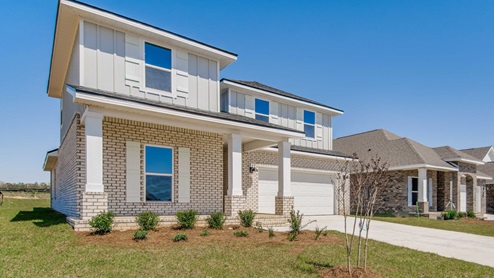 The Ozark with brick and Hardie exterior
