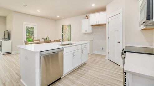 The Rhett kitchen with stainless-steel appliances