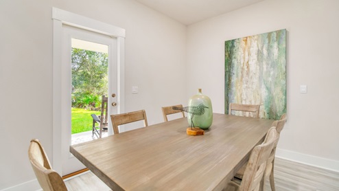The Rhett dining room with EVP flooring throughout