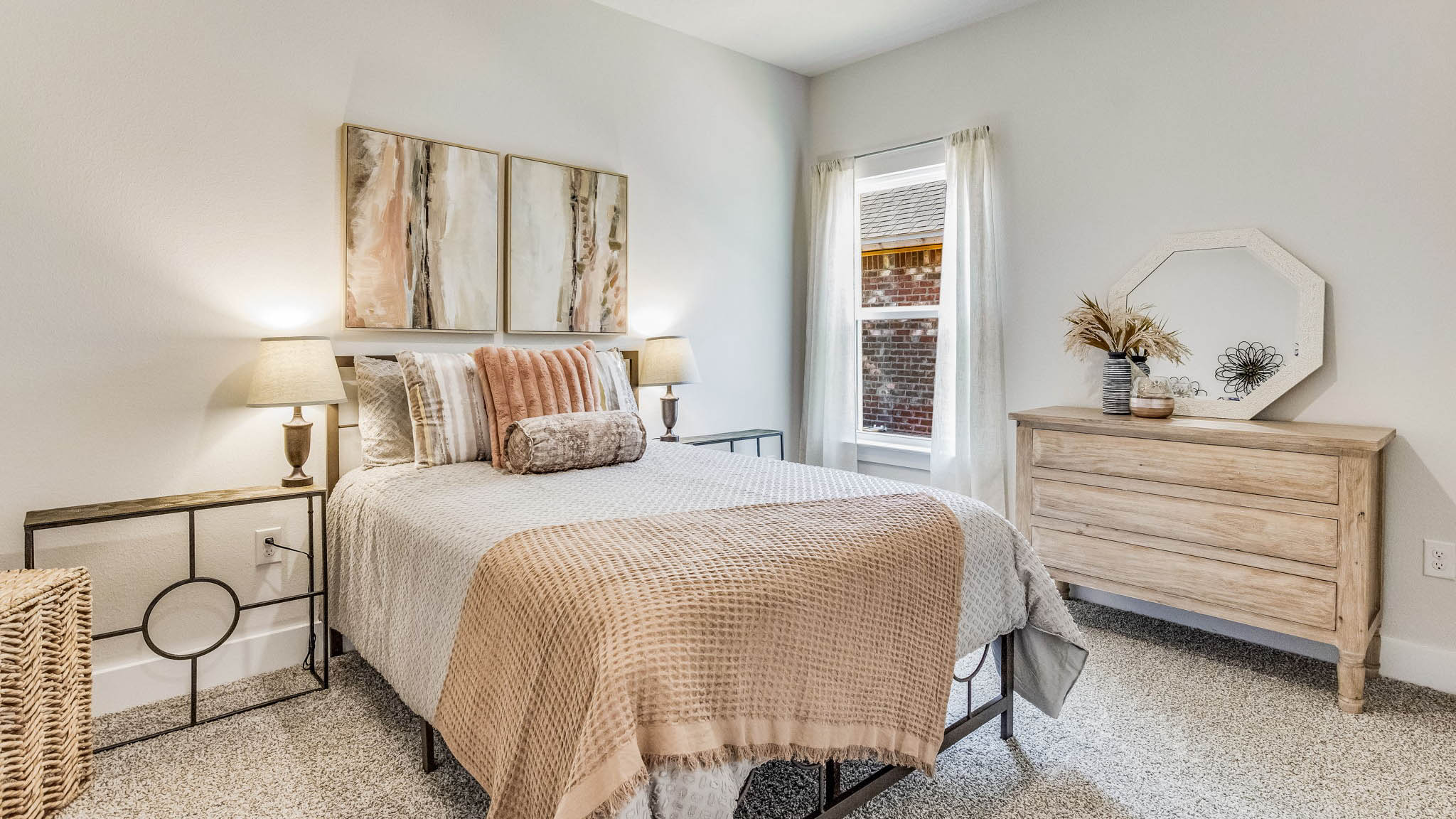 The Riverside floorplan guest bedroom four with one window