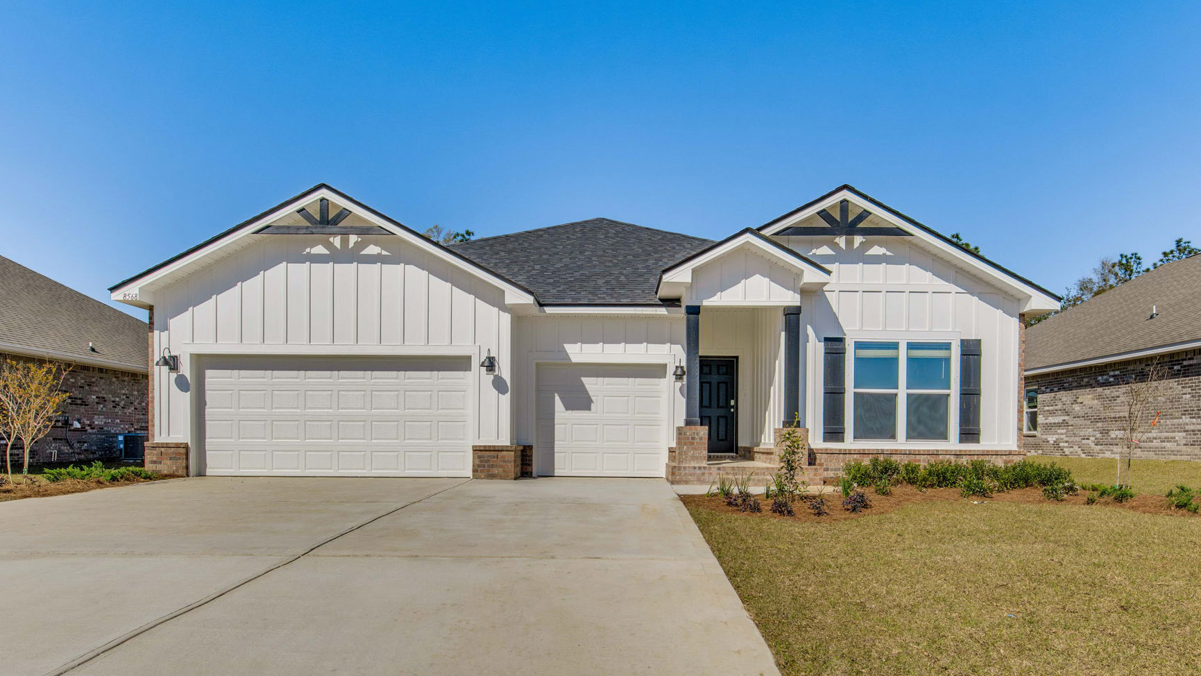 The Camden A5 with brick exterior