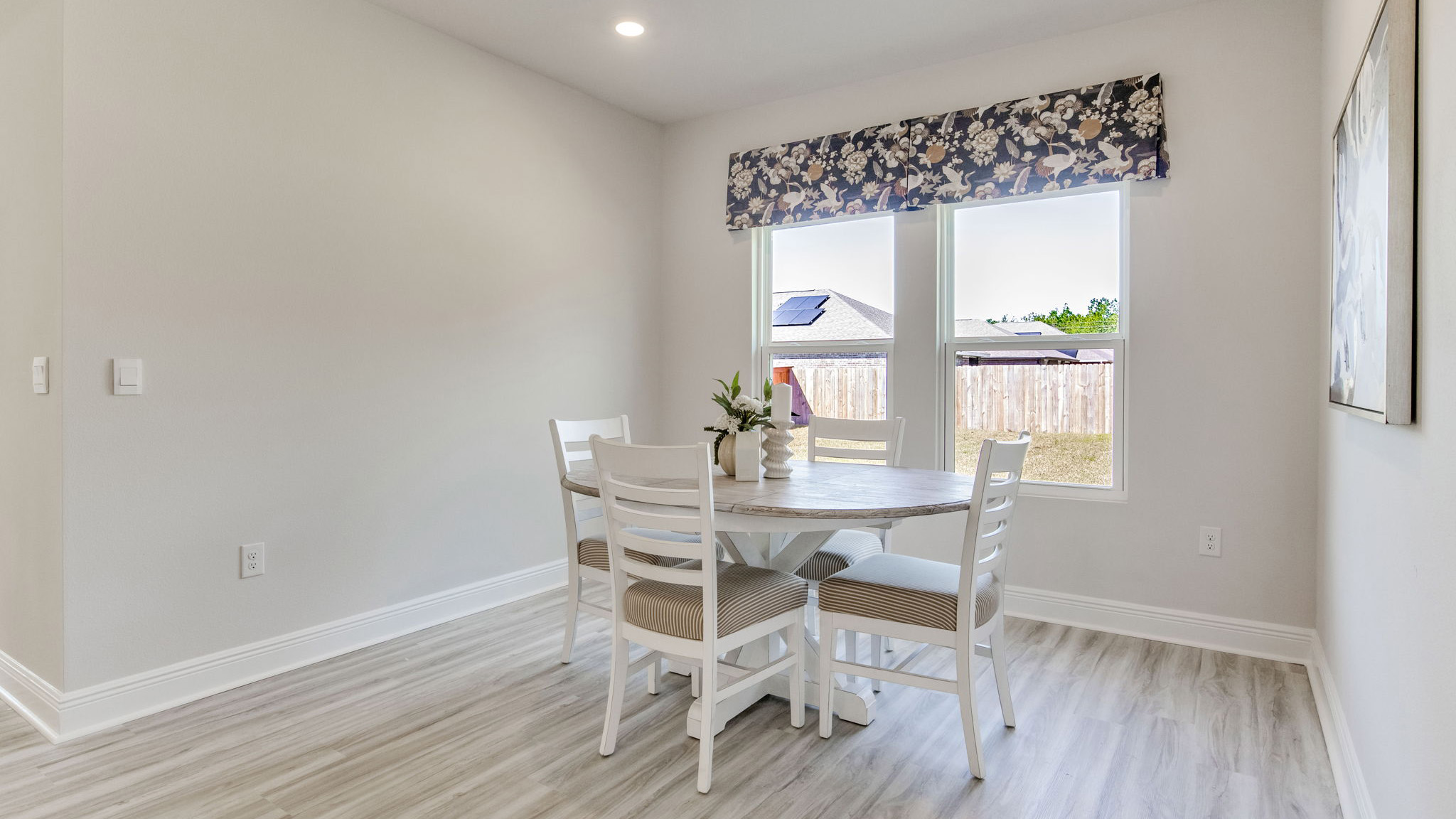 The Camden floorplan breakfast nook with large window