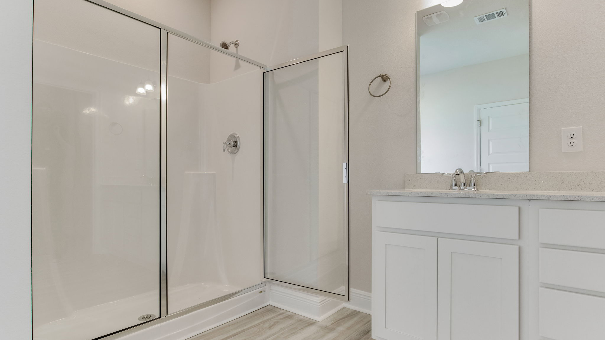 The Camden floorplan primary bathroom with shower