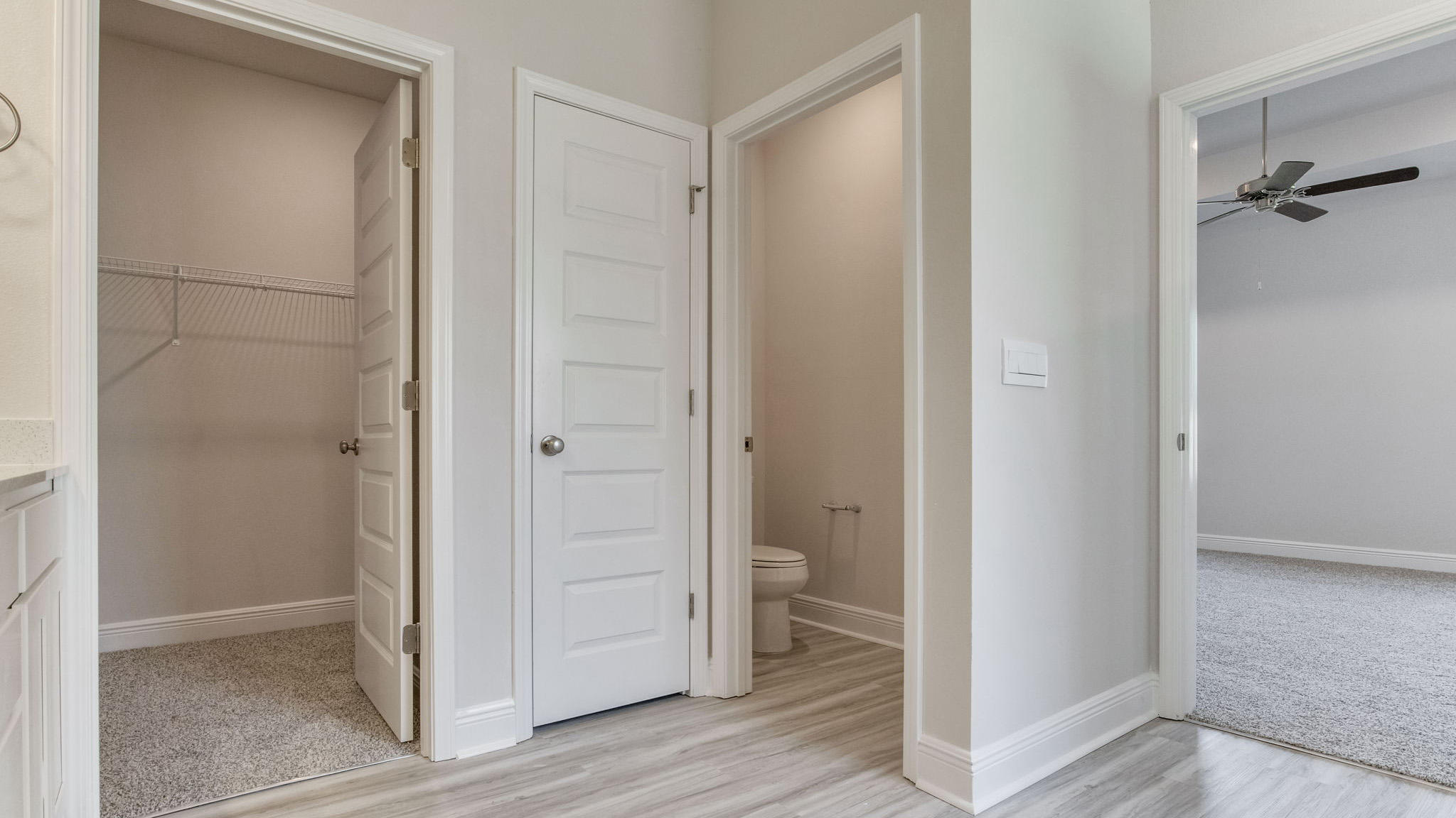 The Camden floorplan guest bathroom and closet