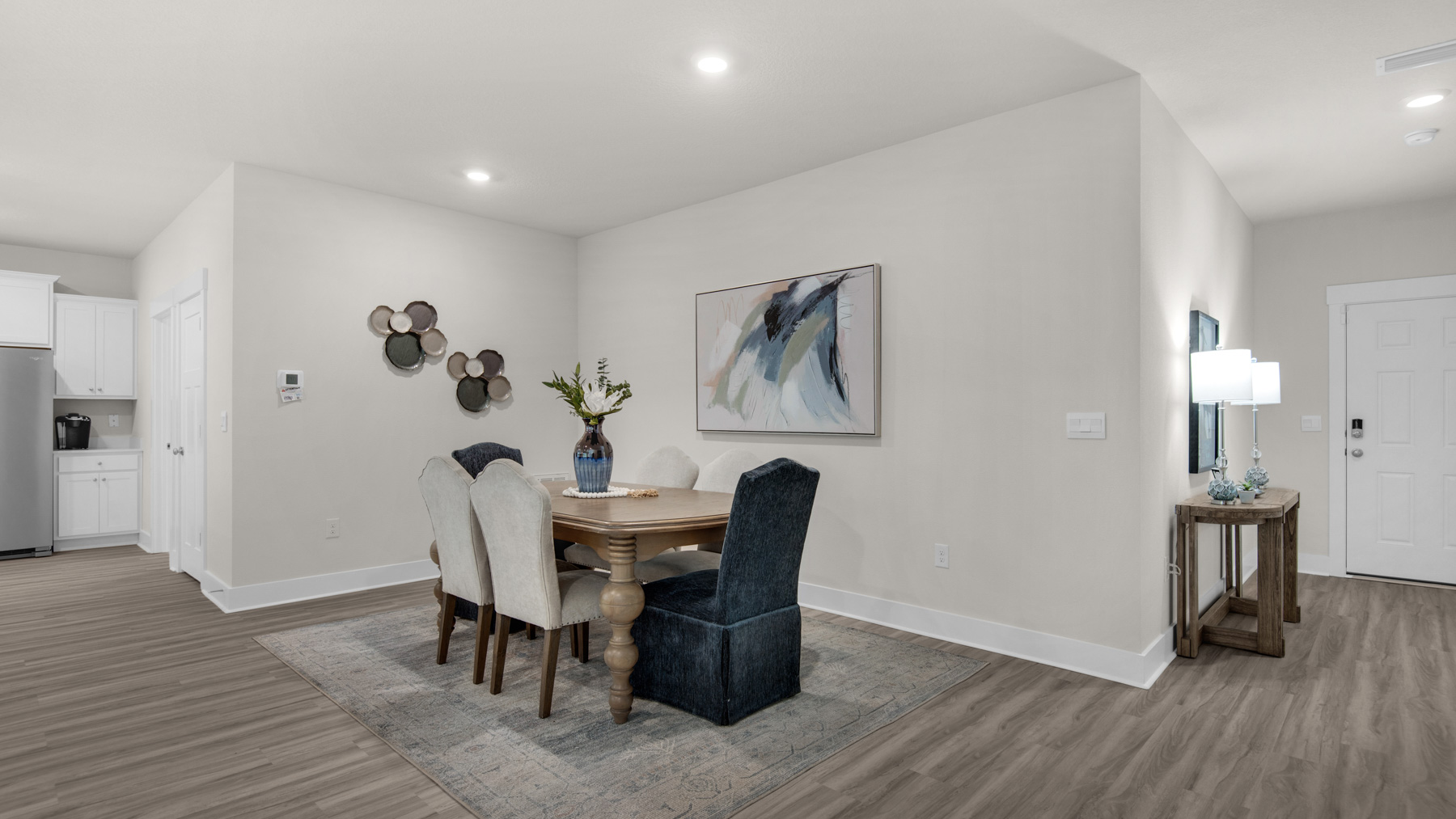 The Destin floorplan dining room space