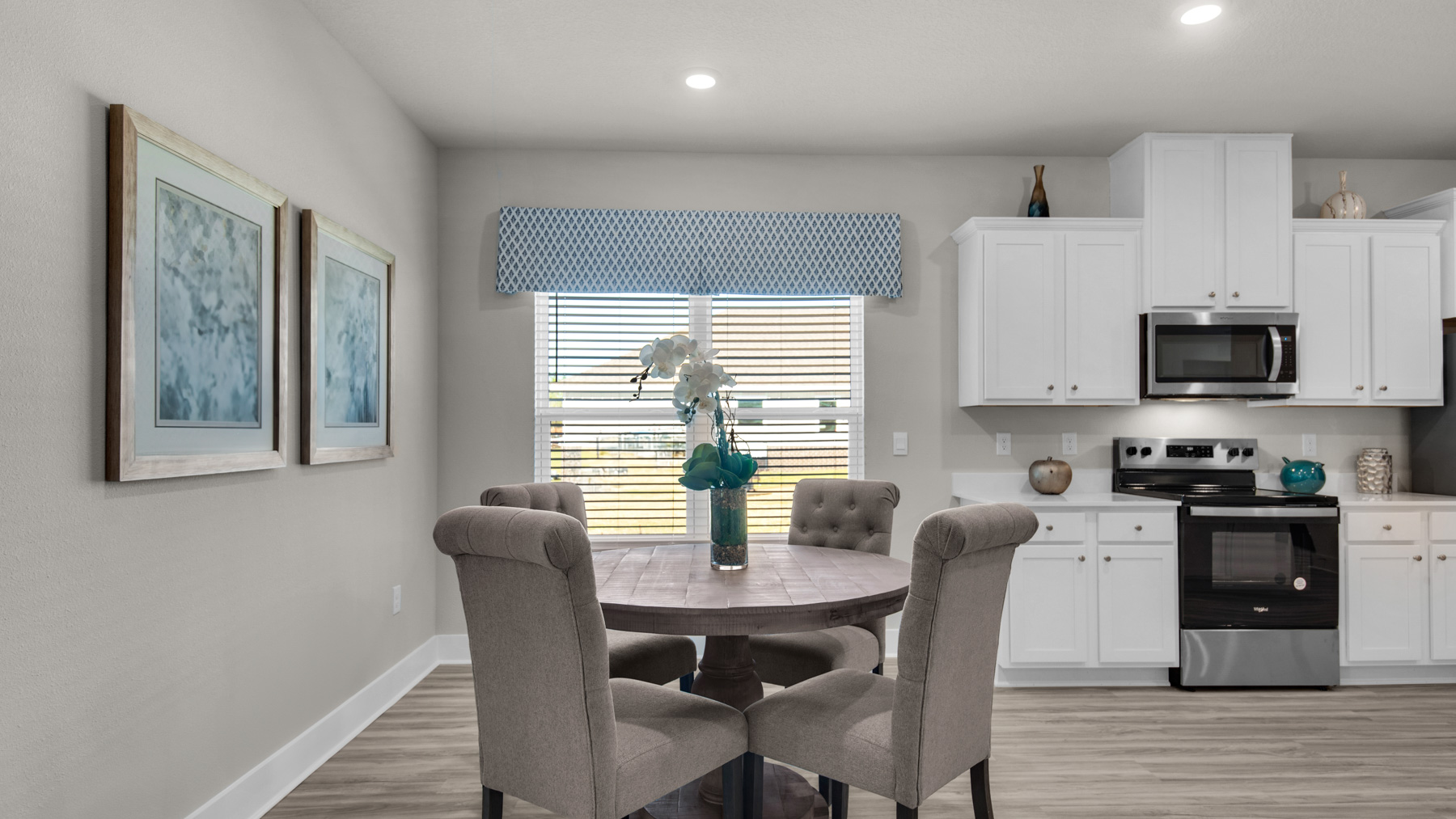 The Destin floorplan breakfast nook with window view