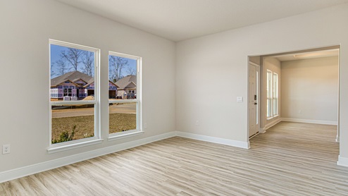 The McKenzie floorplan study with EVP flooring throughout