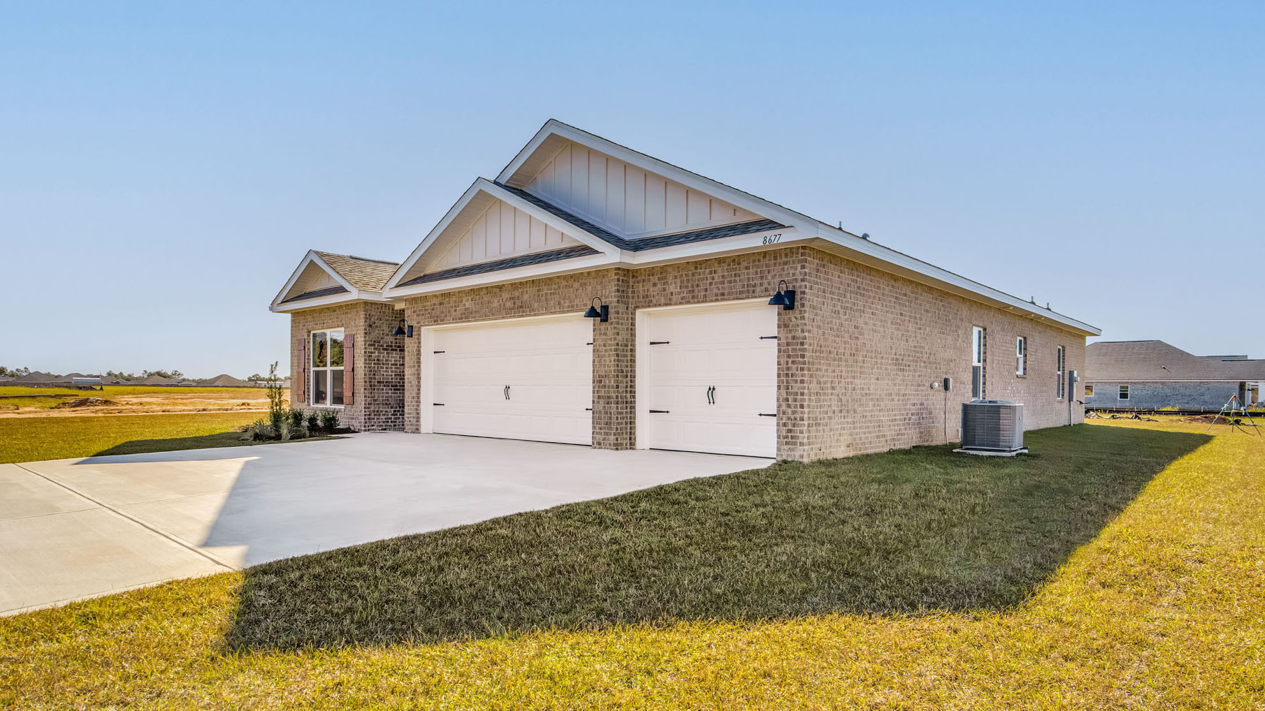 The Madison Plan with brick exterior