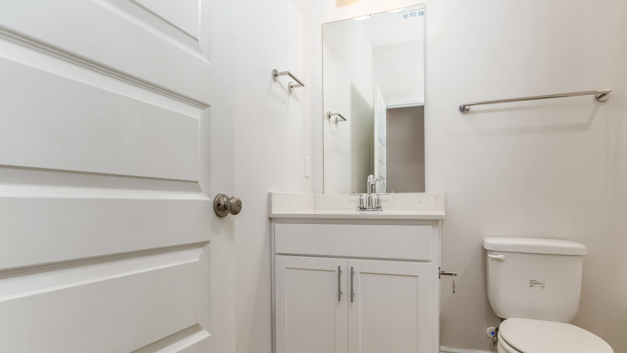 The Madison floorplan guest bathroom two with Quartz countertops