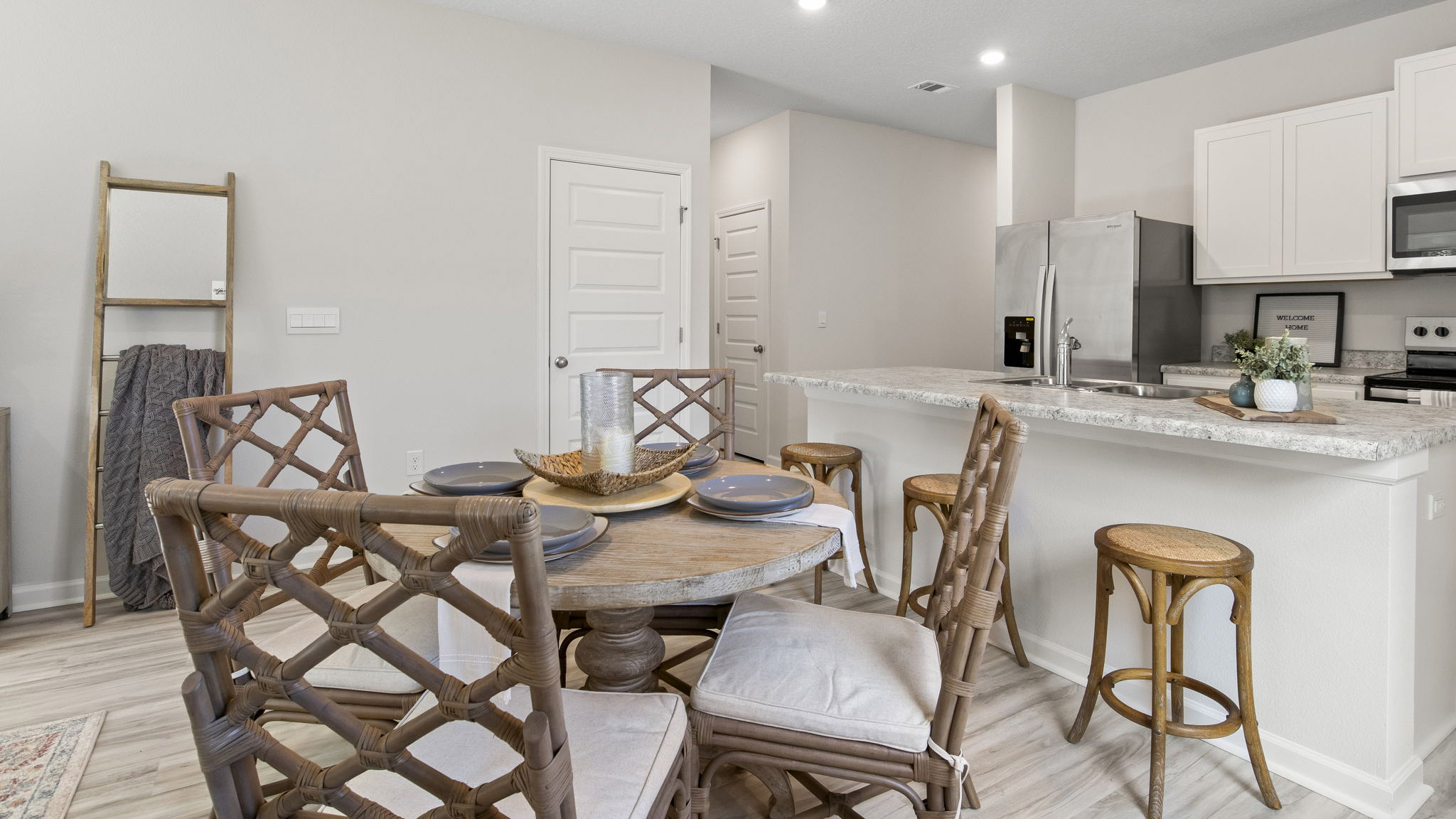 The Delilah floorplan dining room and kitchen space