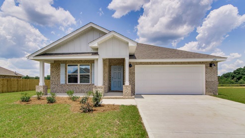 The Cali D4 at Charlie Day Estates with a brick exterior