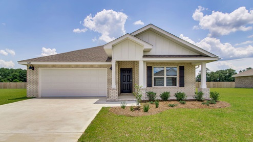 The Cali D4 at Charlie Day Estates with a brick exterior