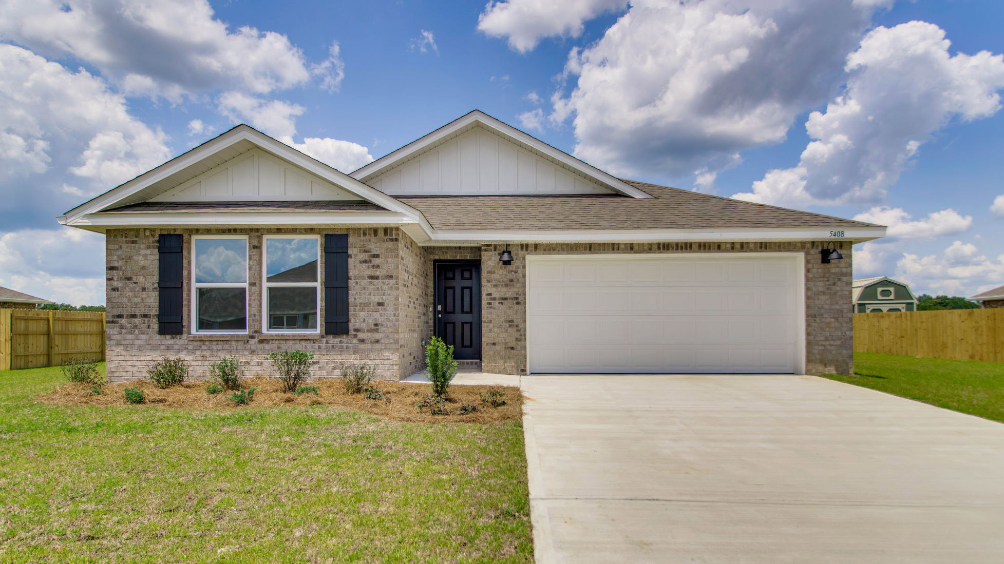 The Lakeside A4 with brick exterior