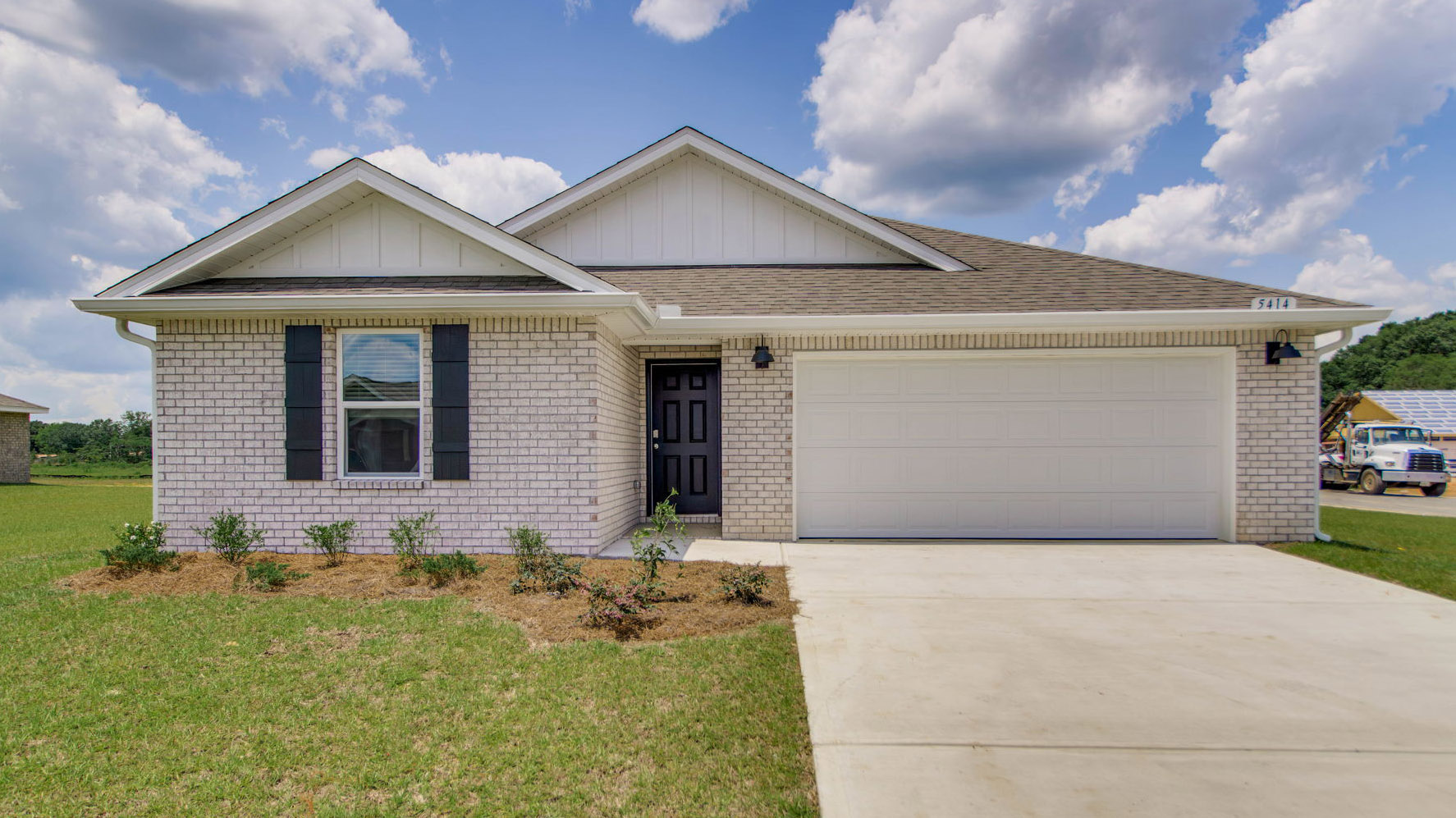 The Lakeside A4 with brick exterior