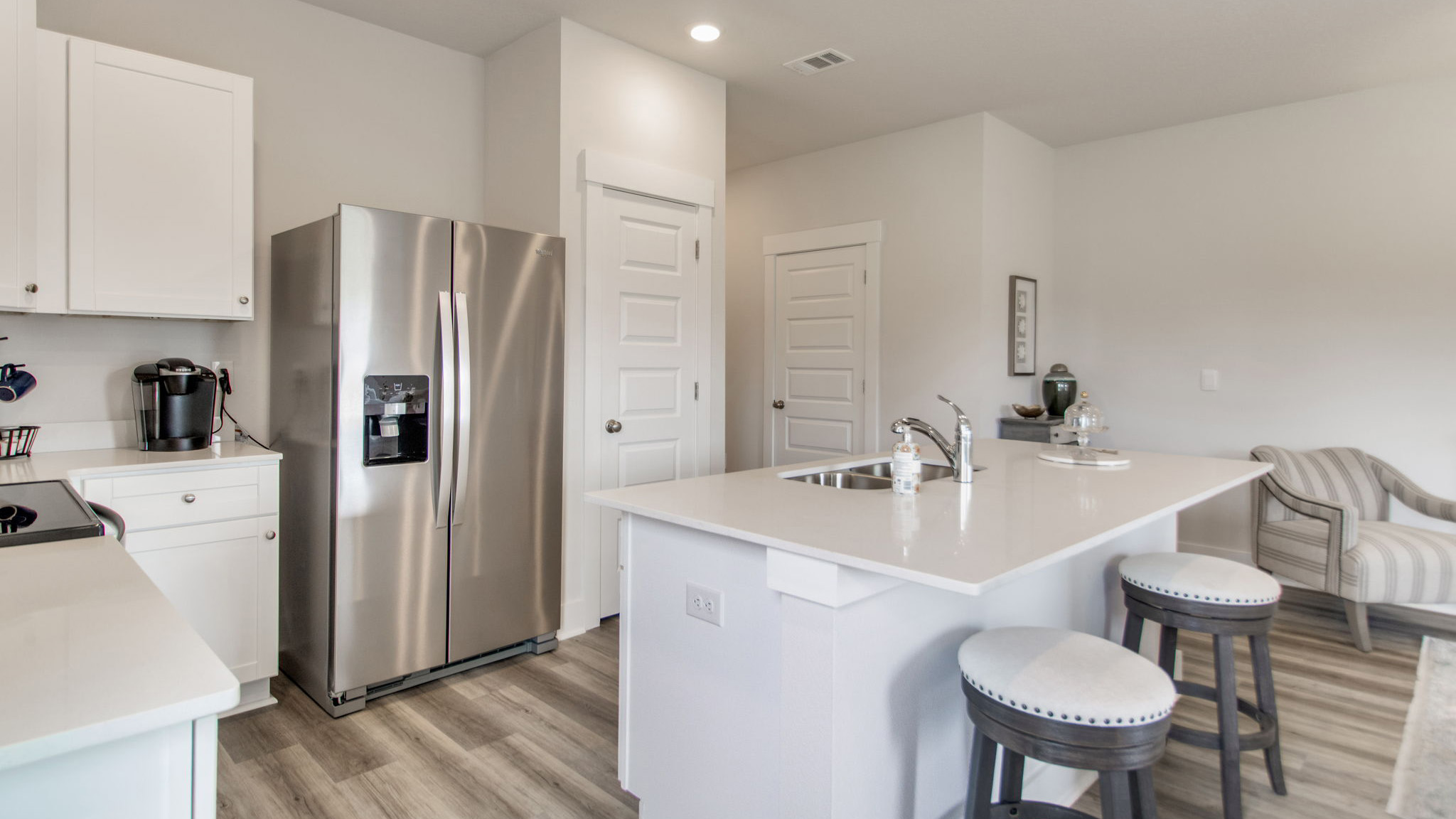 The Ozark floorplan open concept main living space