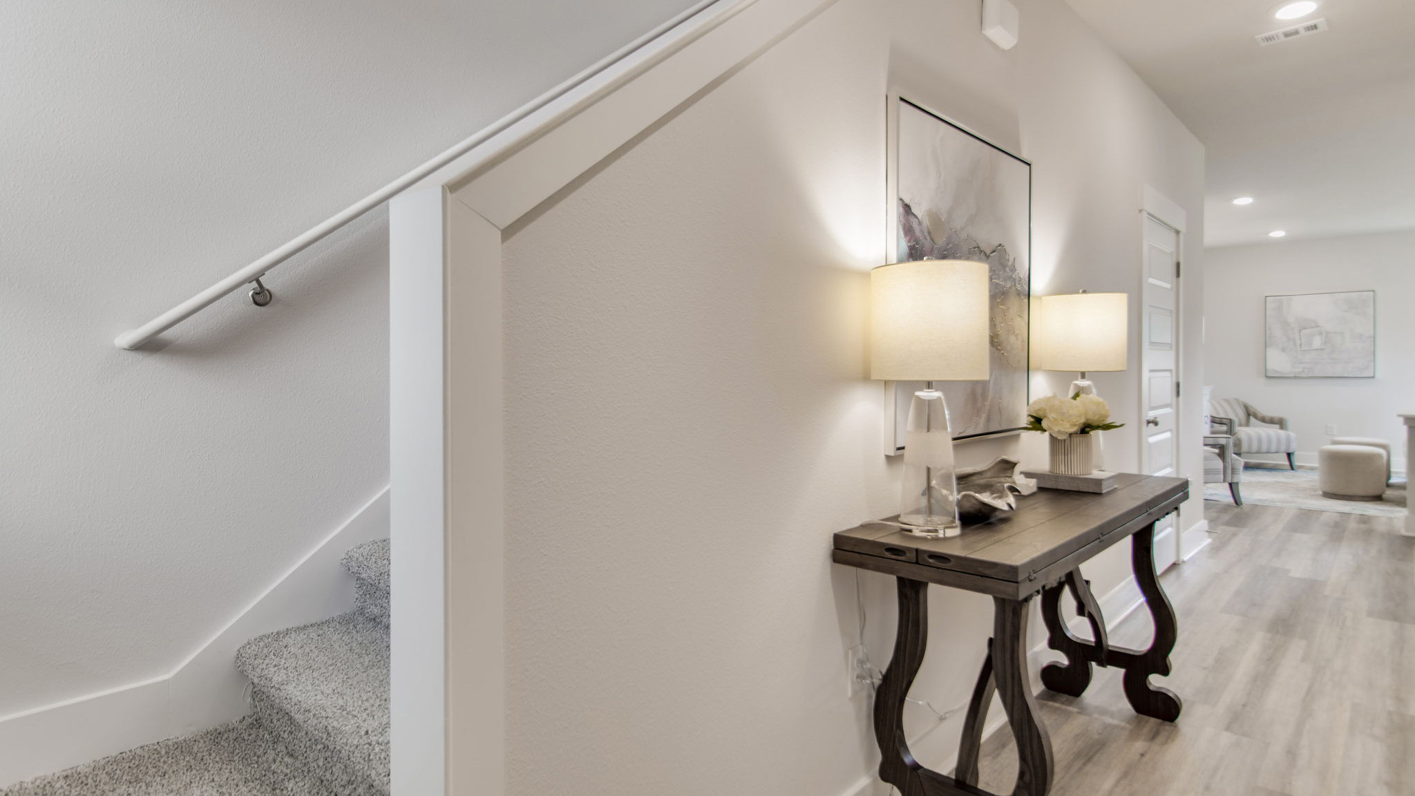 The Palm floorplan entry way with stair access