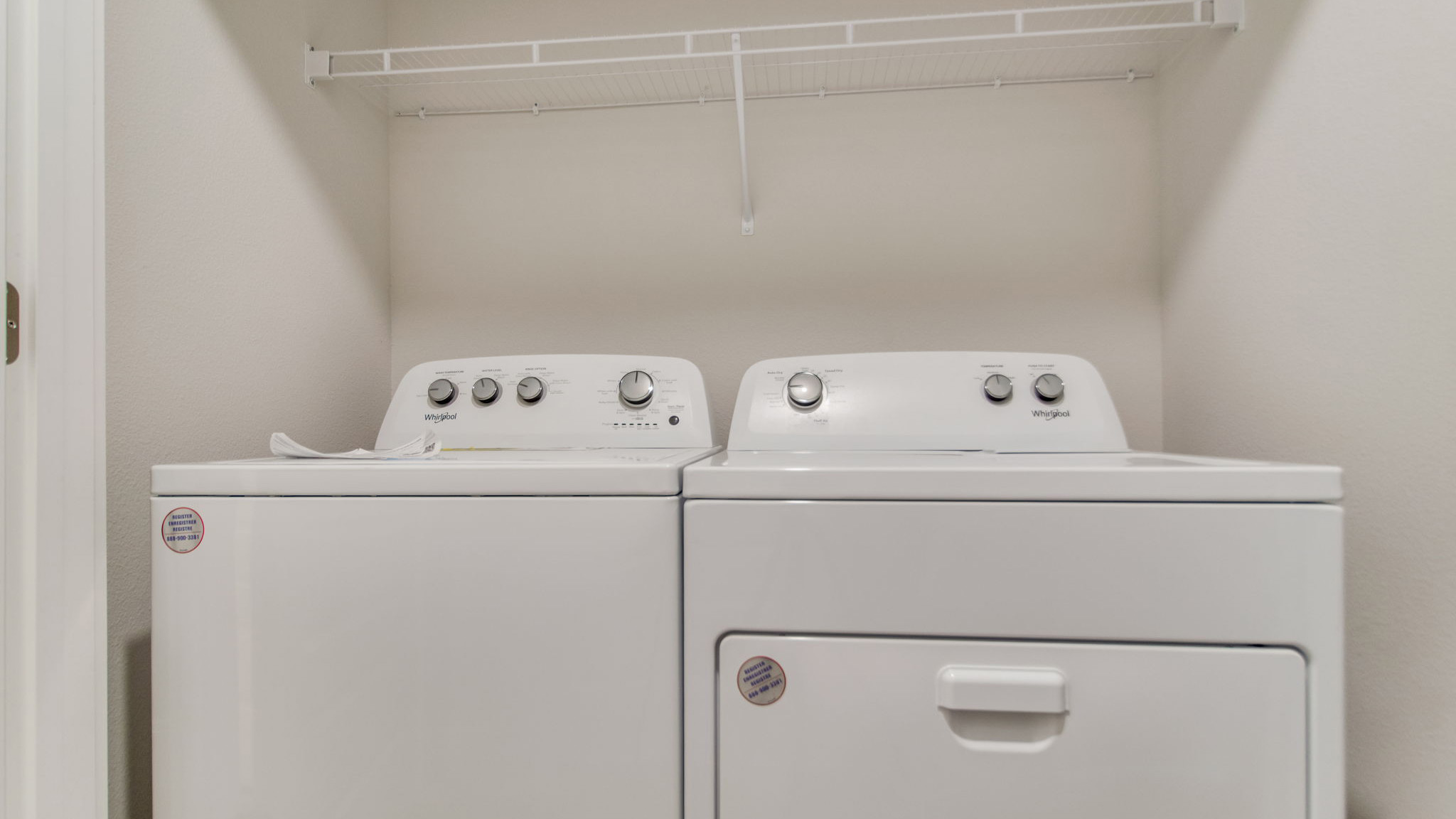 The Palm floorplan laundry room upstairs