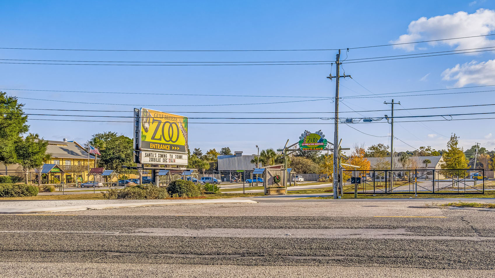 The Gulf Breeze Zoo across the street from Soundview Point Villas