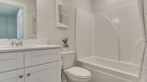 The Palm floorplan laundry room upstairs