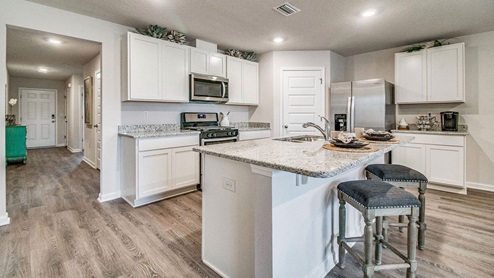 Cali model with white cabinetry