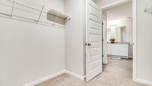 Cali model primary closet