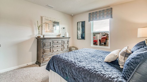 Cali model guest bedroom three with window