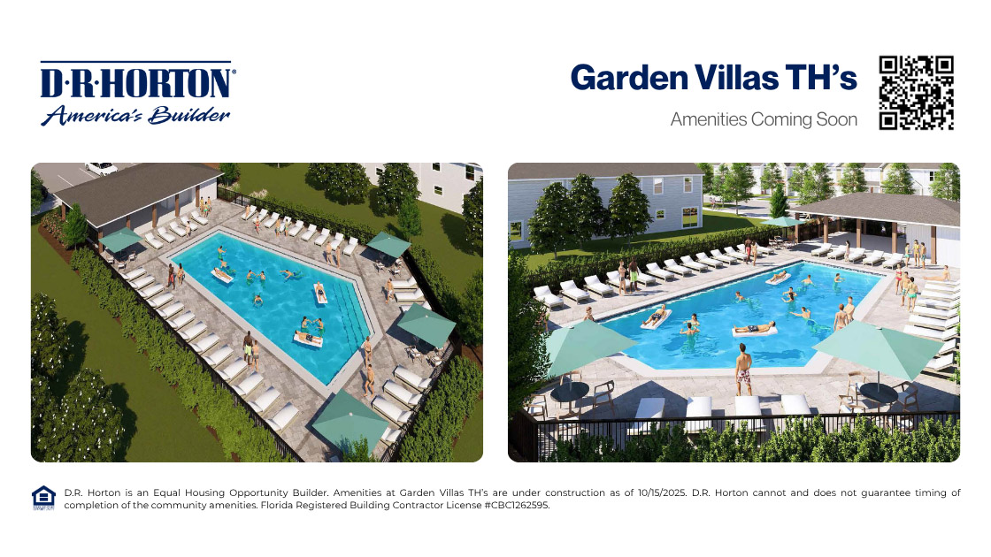 Amenities at Garden Villa TH's coming soon
