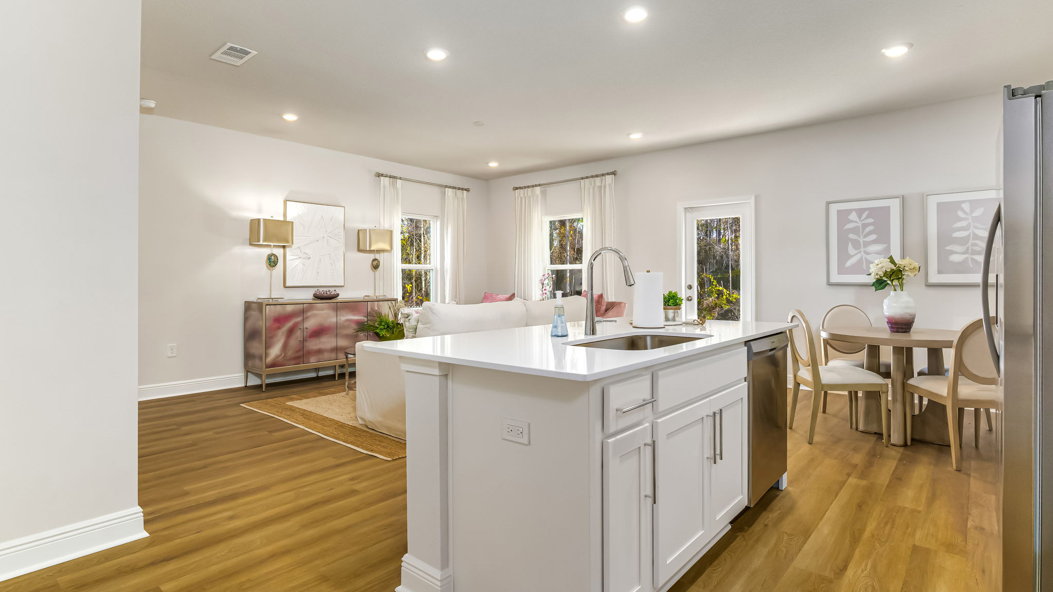 The Sabal floorplan kitchen with Quartz countertops