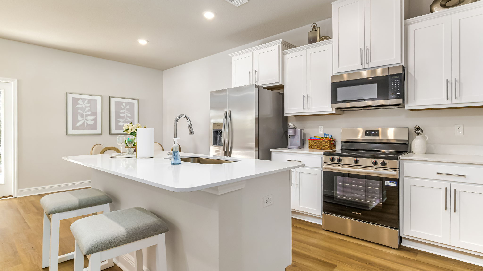 The Sabal floorplan kitchen with Quartz countertops