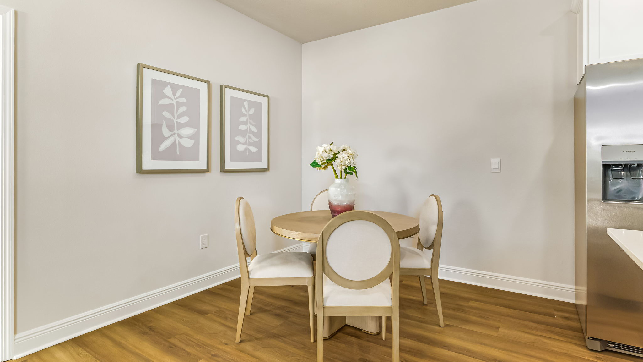 The Sabal floorplan dining room next to the kitchen space