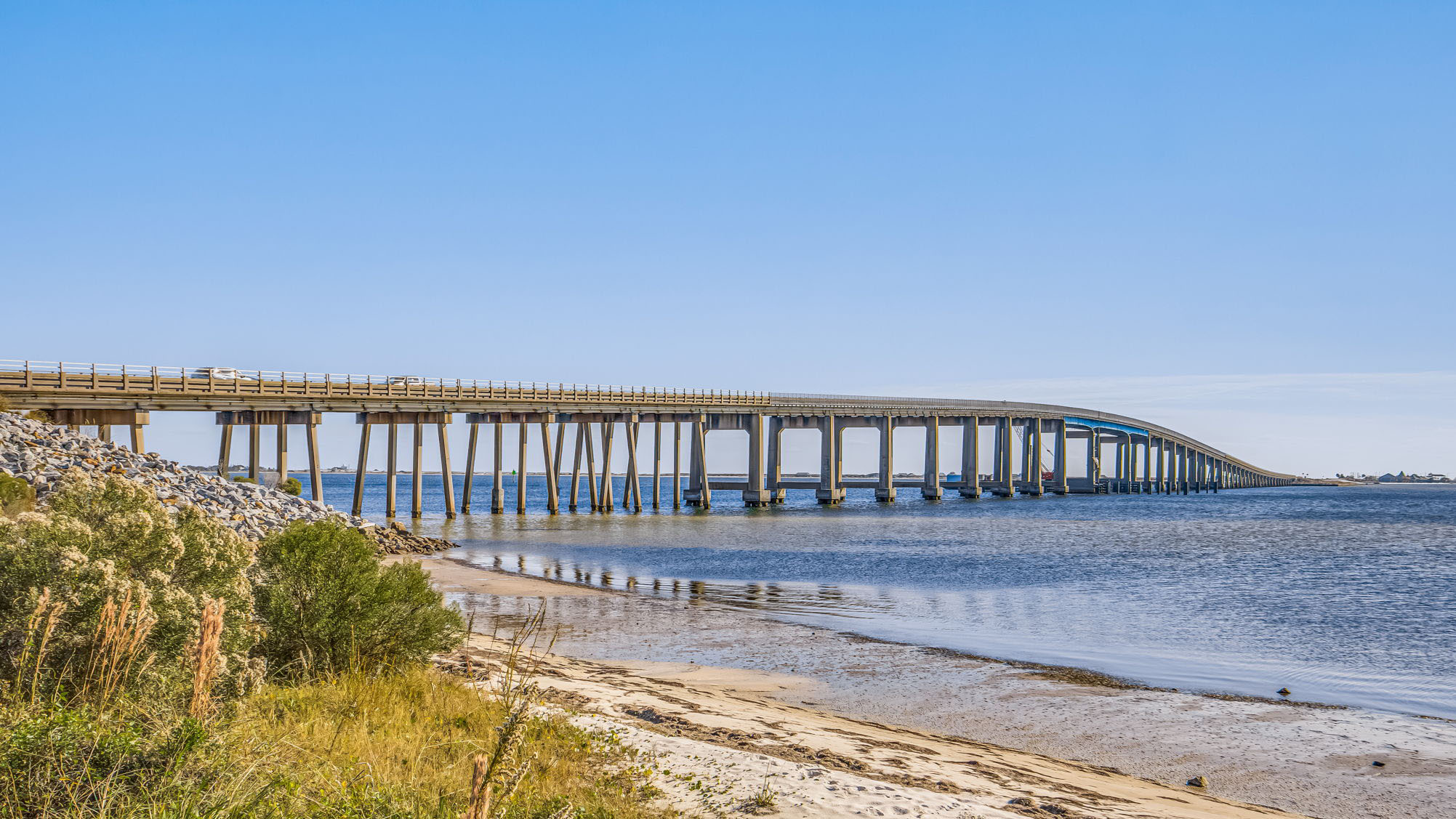Navarre Beach bridge nearby Forest Shores Villas