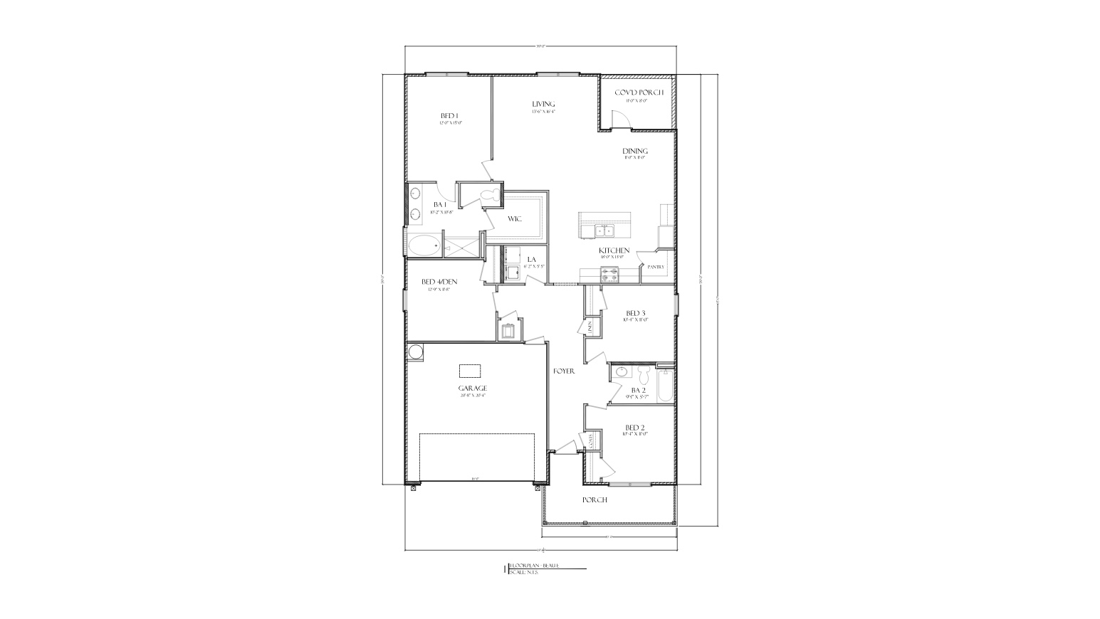 The Beau E Floorplan
