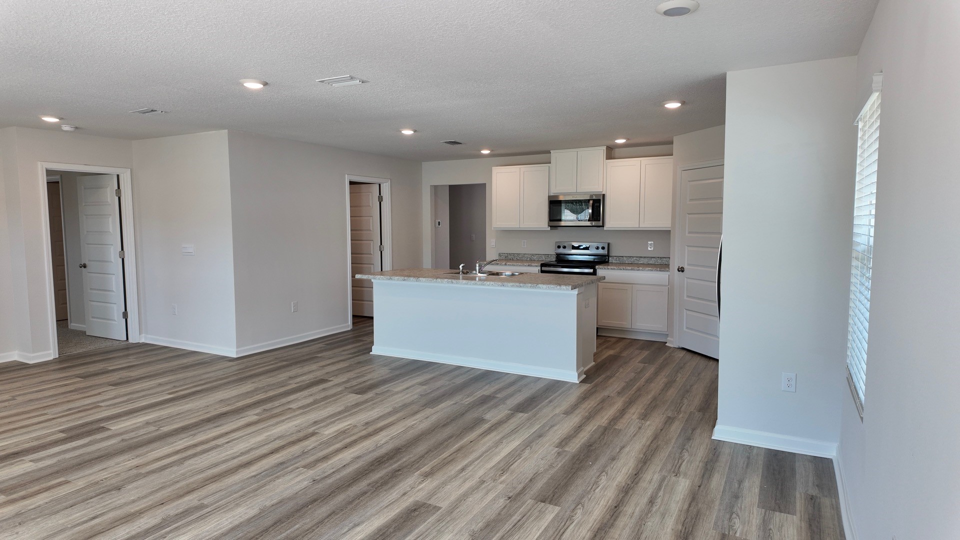 The Lismore floorplan open concept kitchen space