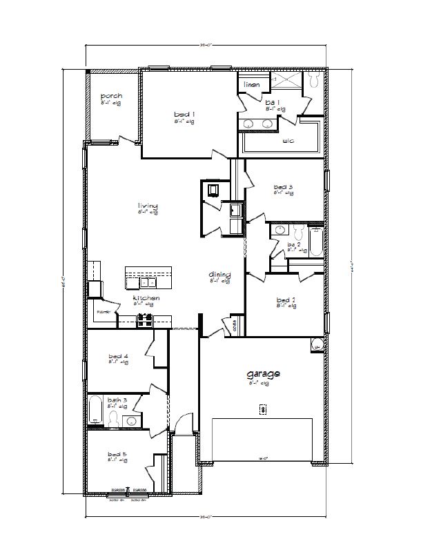 The Lakeside B Floorplan