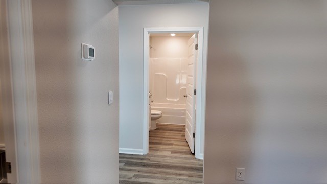 The Lakeside floorplan guest bedroom three and four hallway