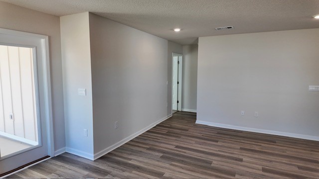 The Lakeside floorplan living room with EVP flooring throughout
