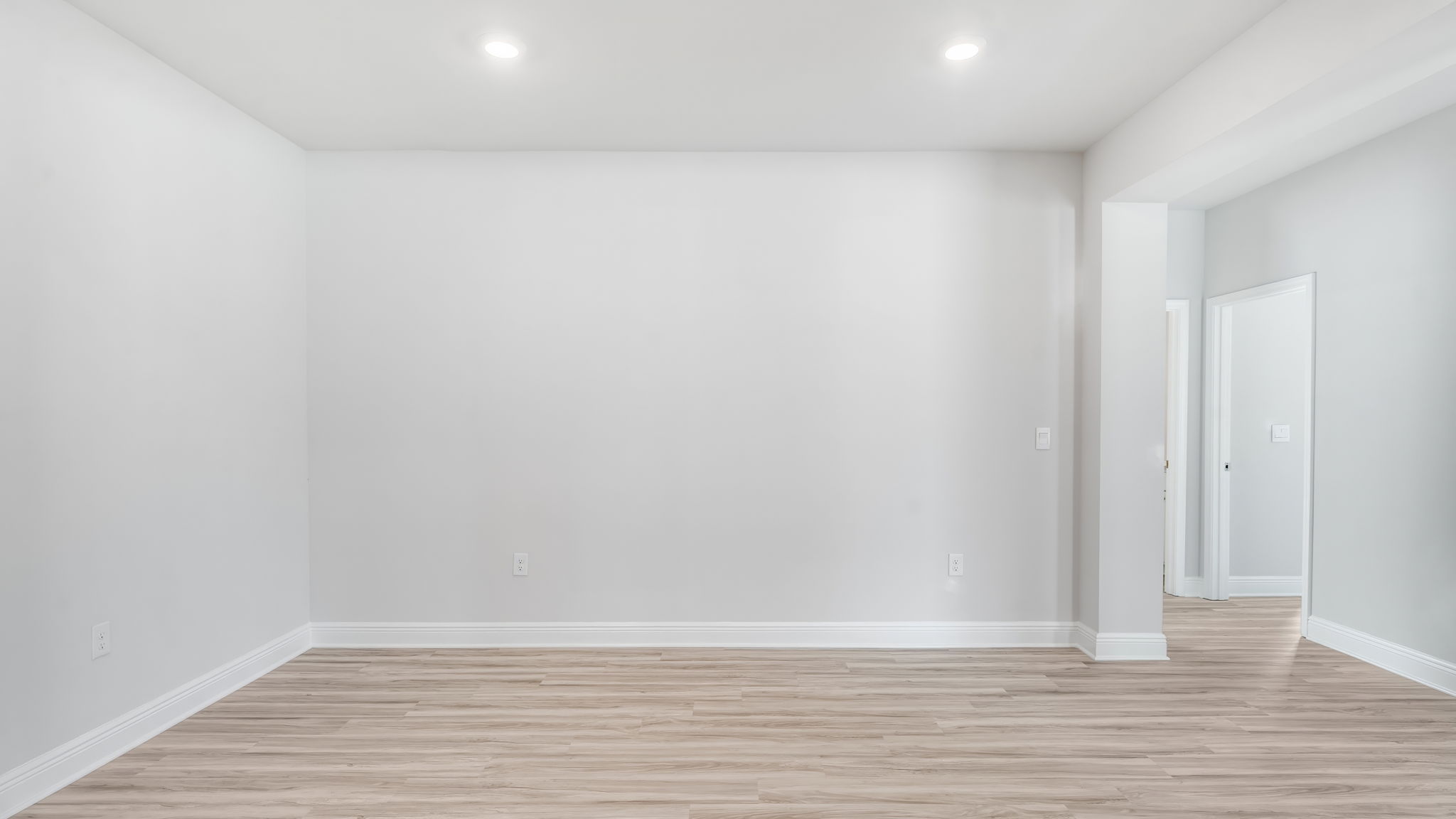 Dining room with EVP flooring.