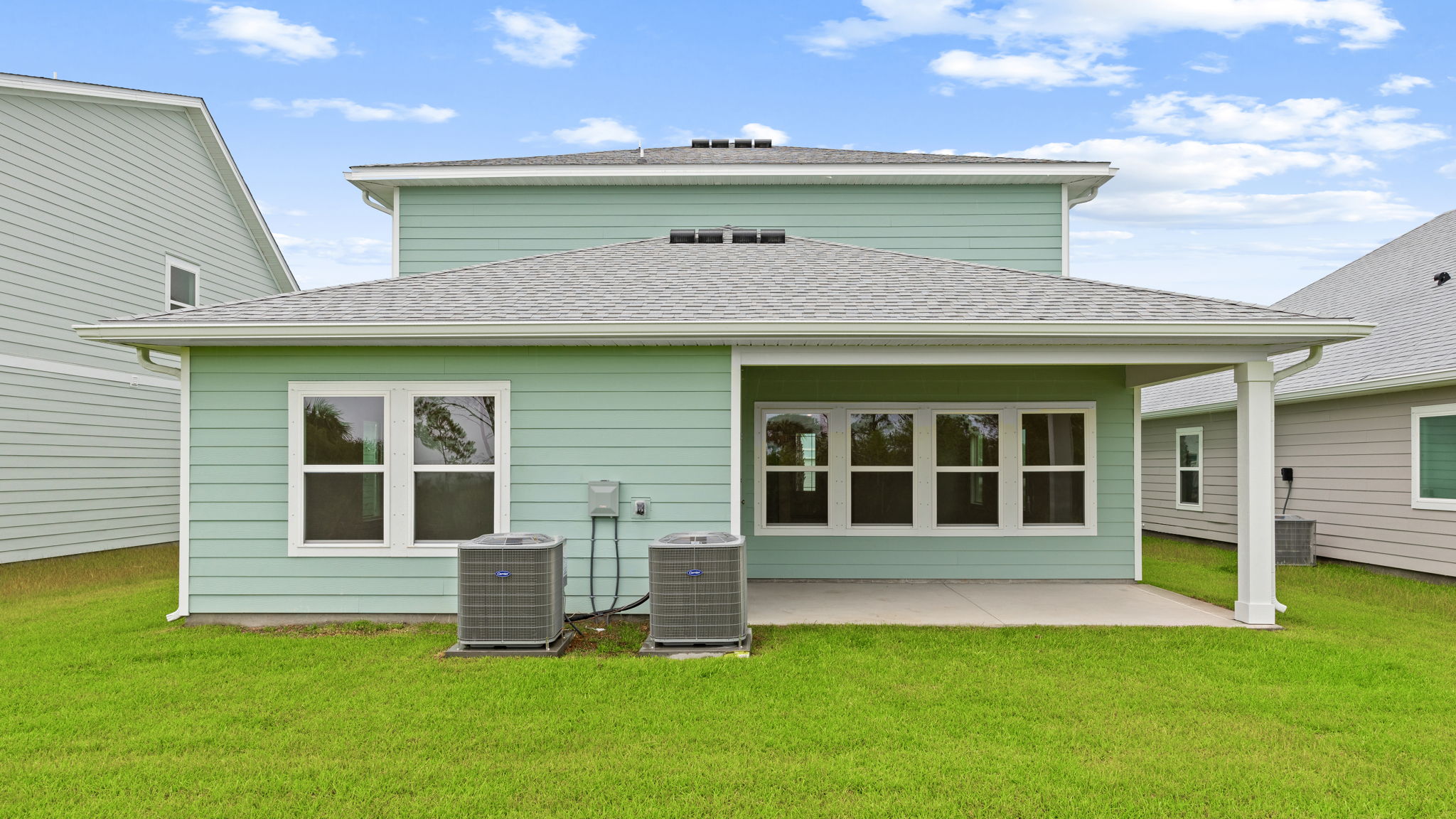 Brayden plan at WindMark Beach with covered rear patio.