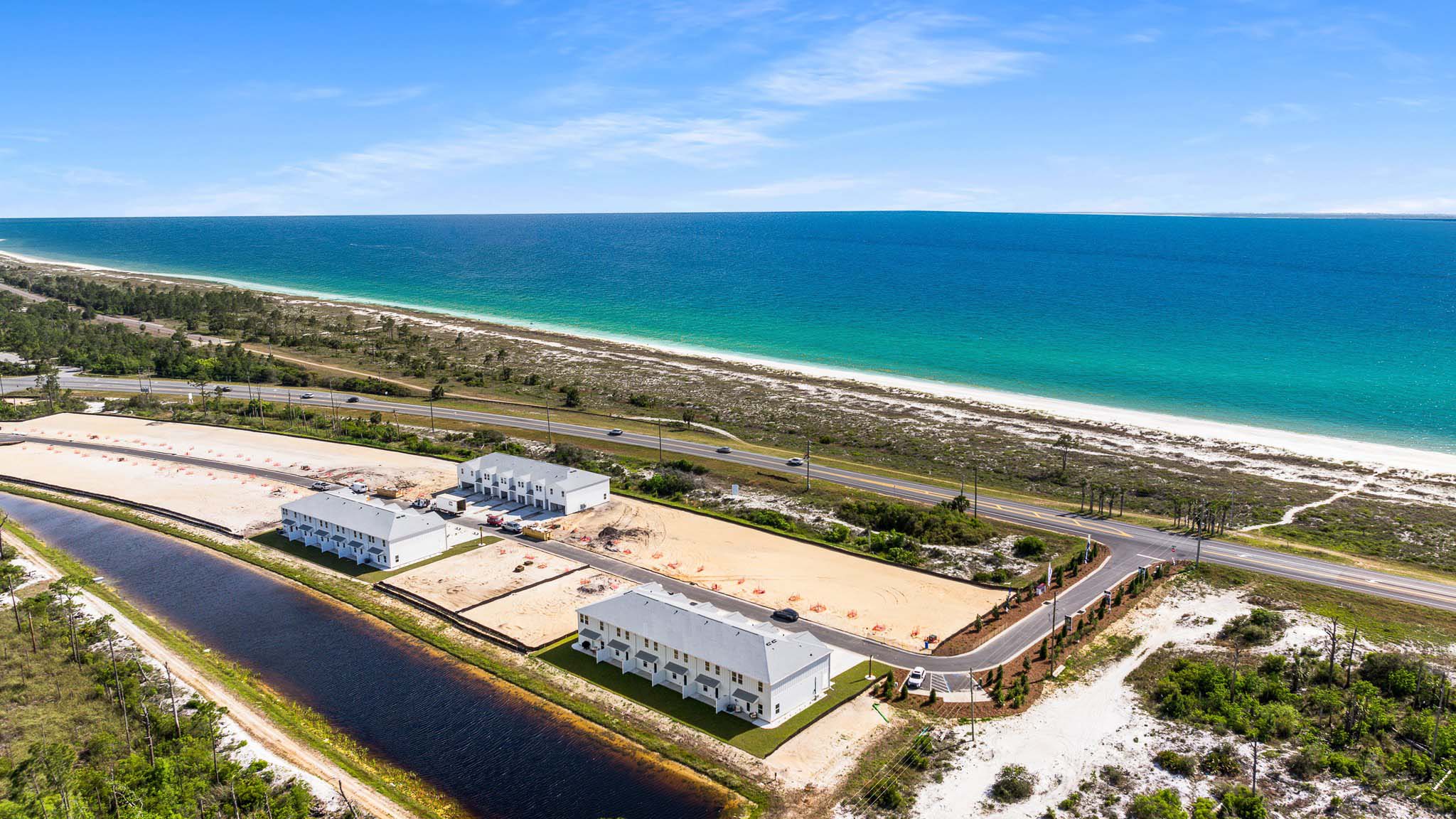 Aerial view of WindMark Townhomes.