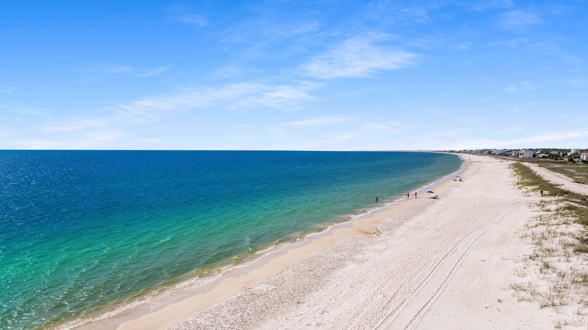 Beach photo across from WindMark Townhomes.