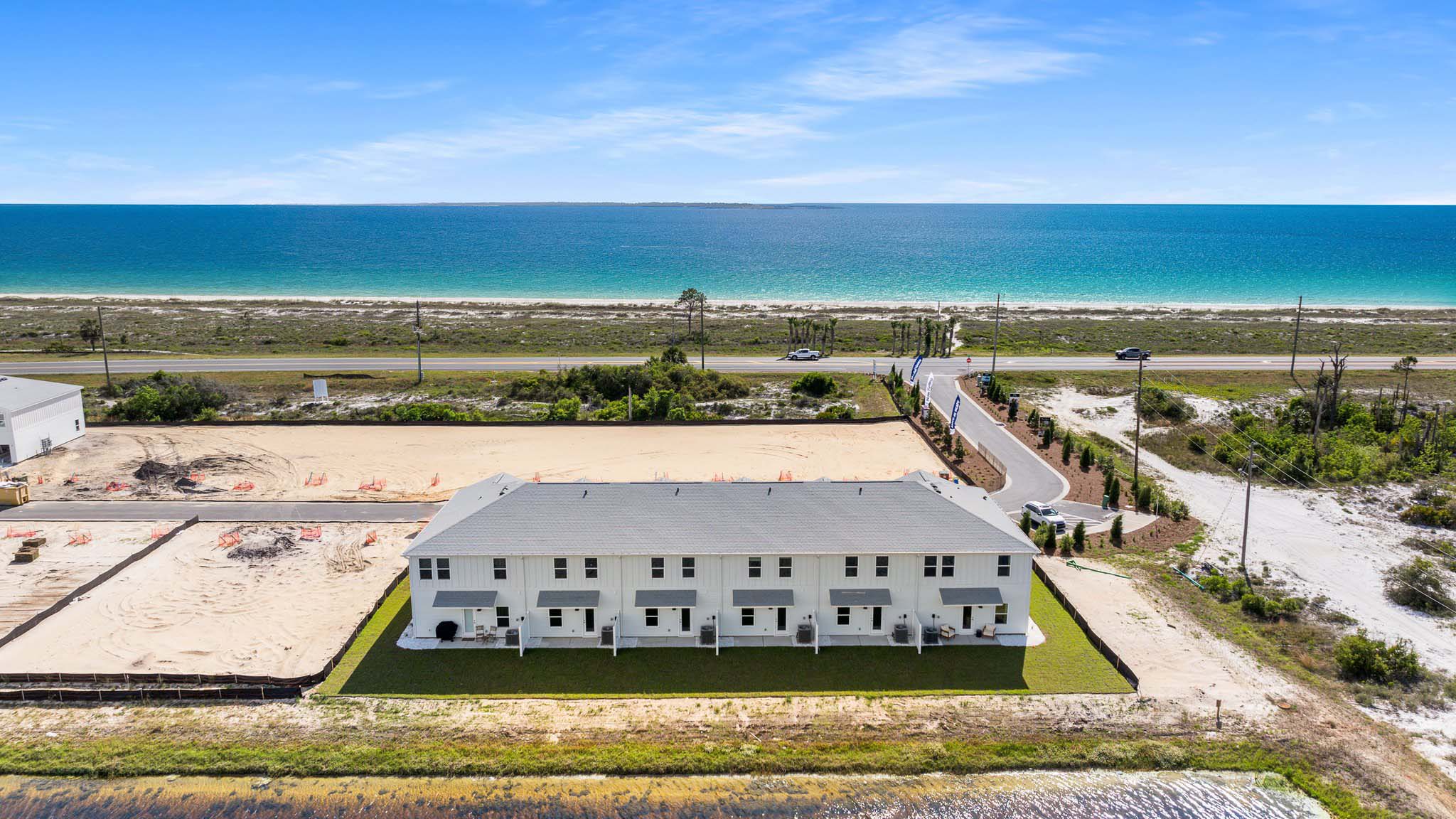 Aerial view of WindMark Townhomes.