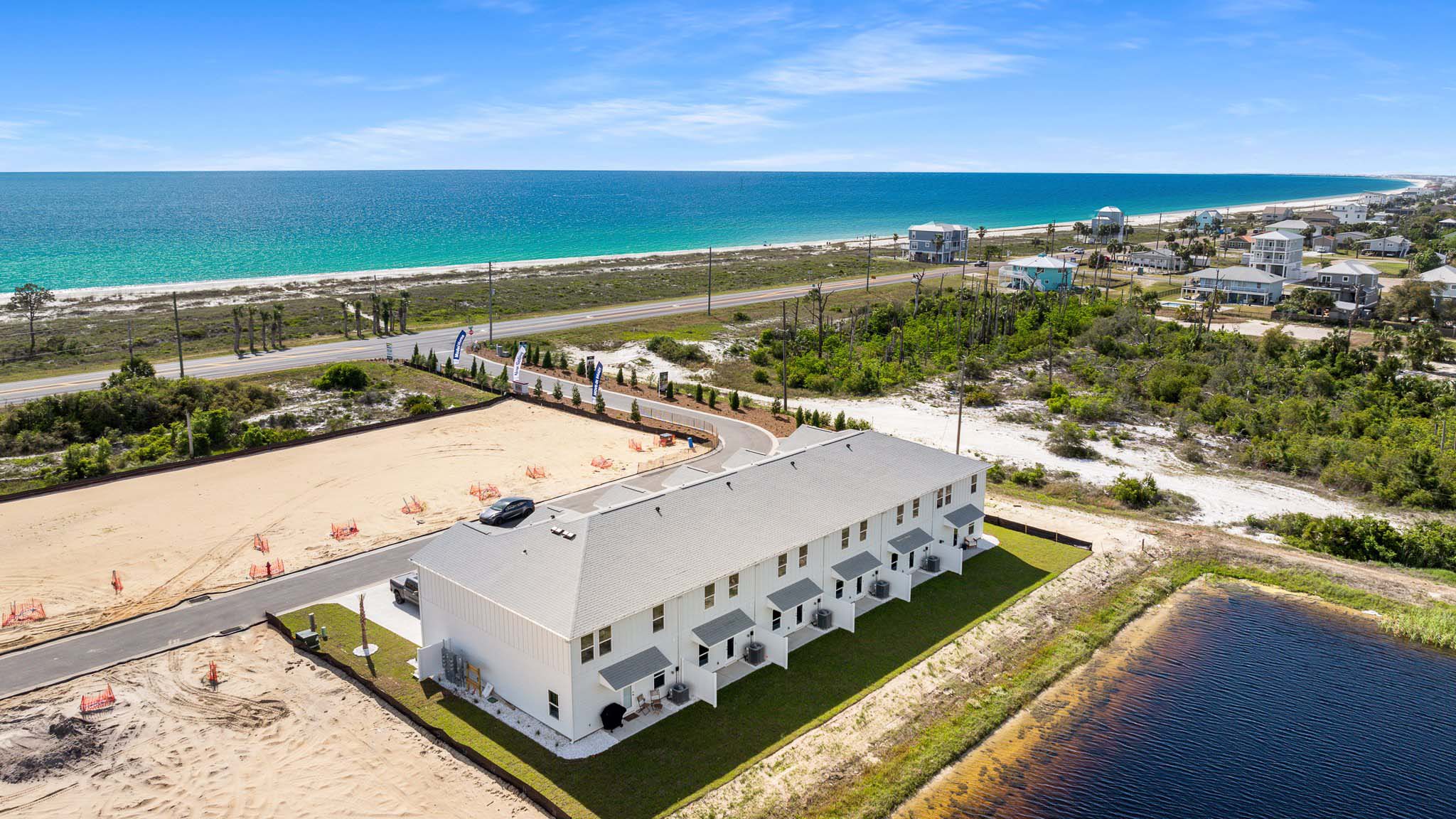 Aerial view of WindMark Townhomes.