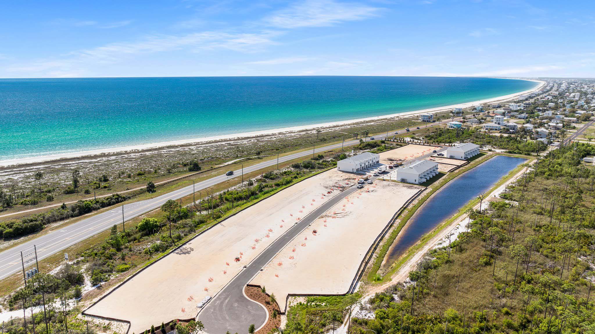 Aerial view of WindMark Townhomes.