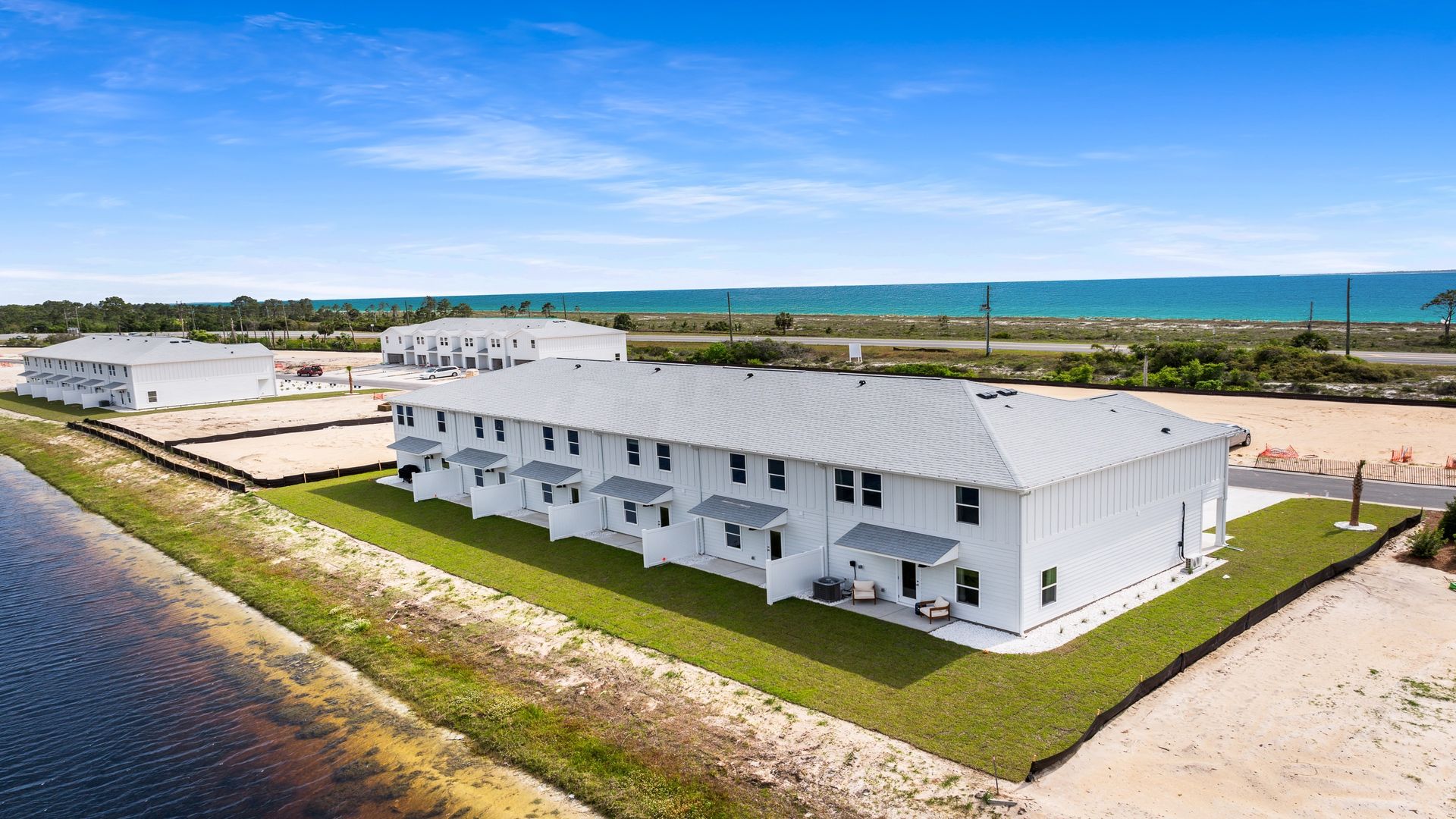 Aerial view of WindMark Townhomes.