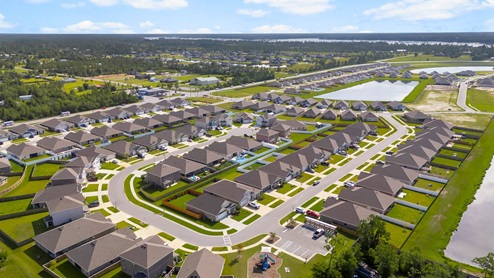 Hodges Bayou Plantation aerial photo.