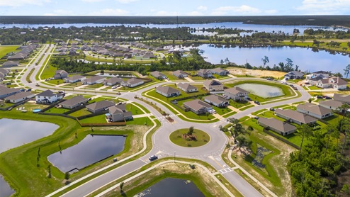 Hodges Bayou Plantation aerial photo.