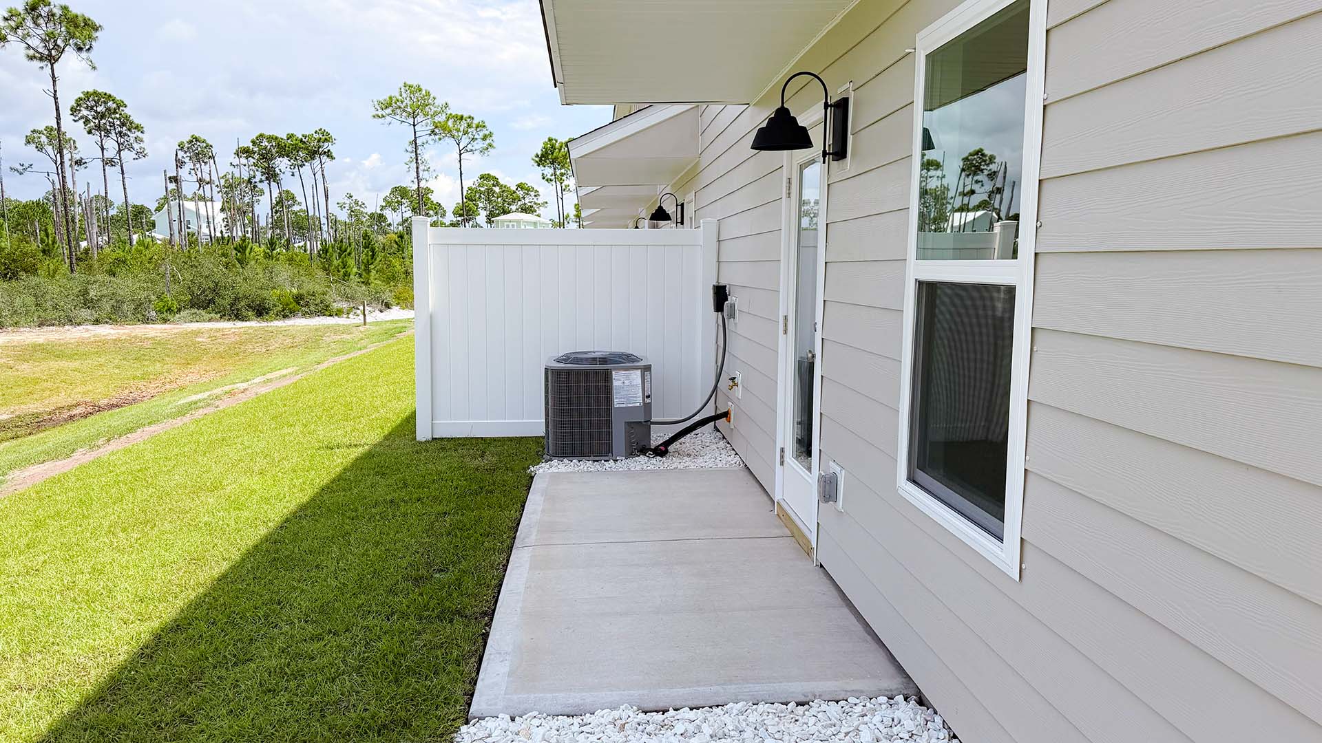 Covered rear patio.