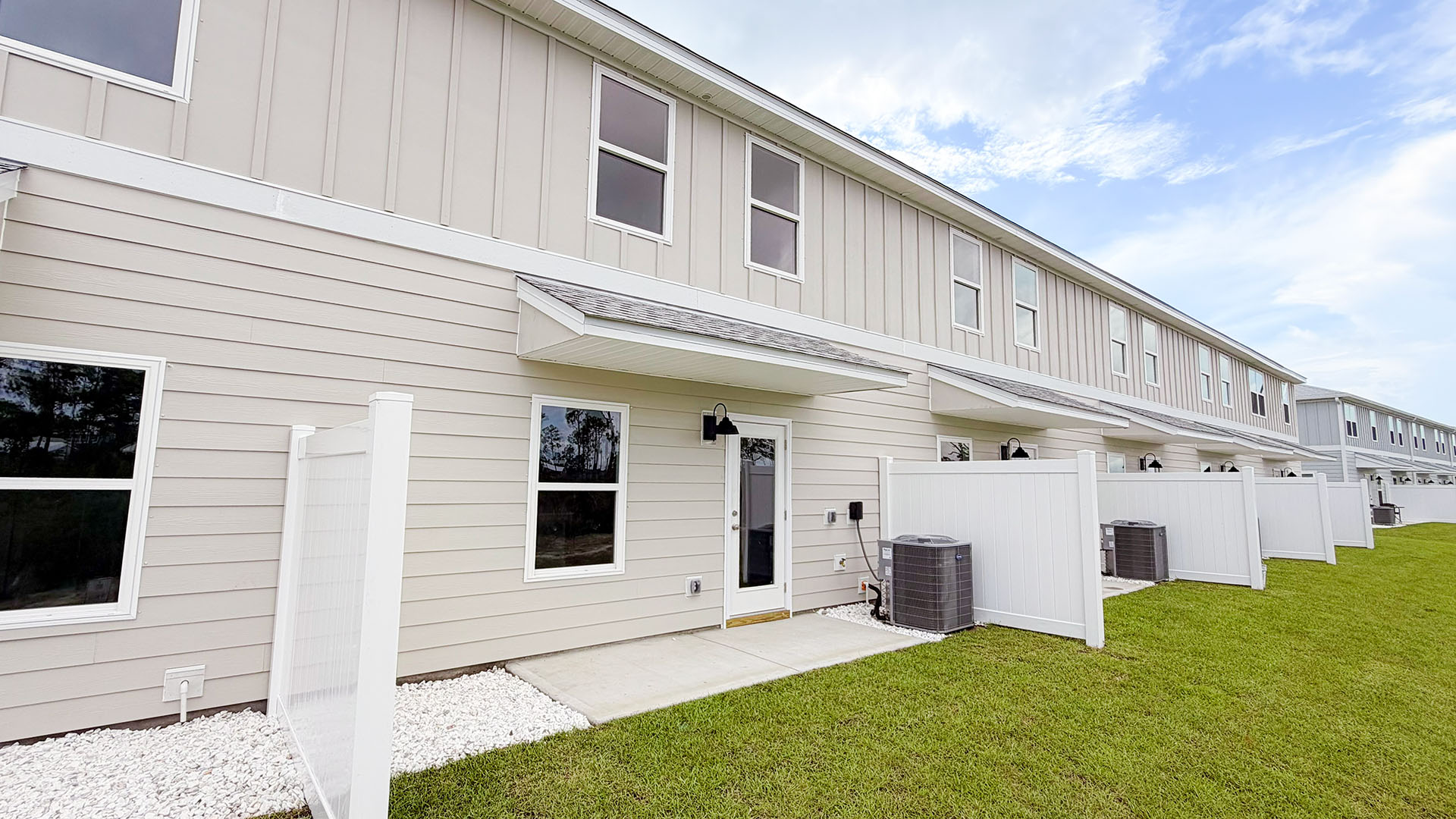Covered rear patio.