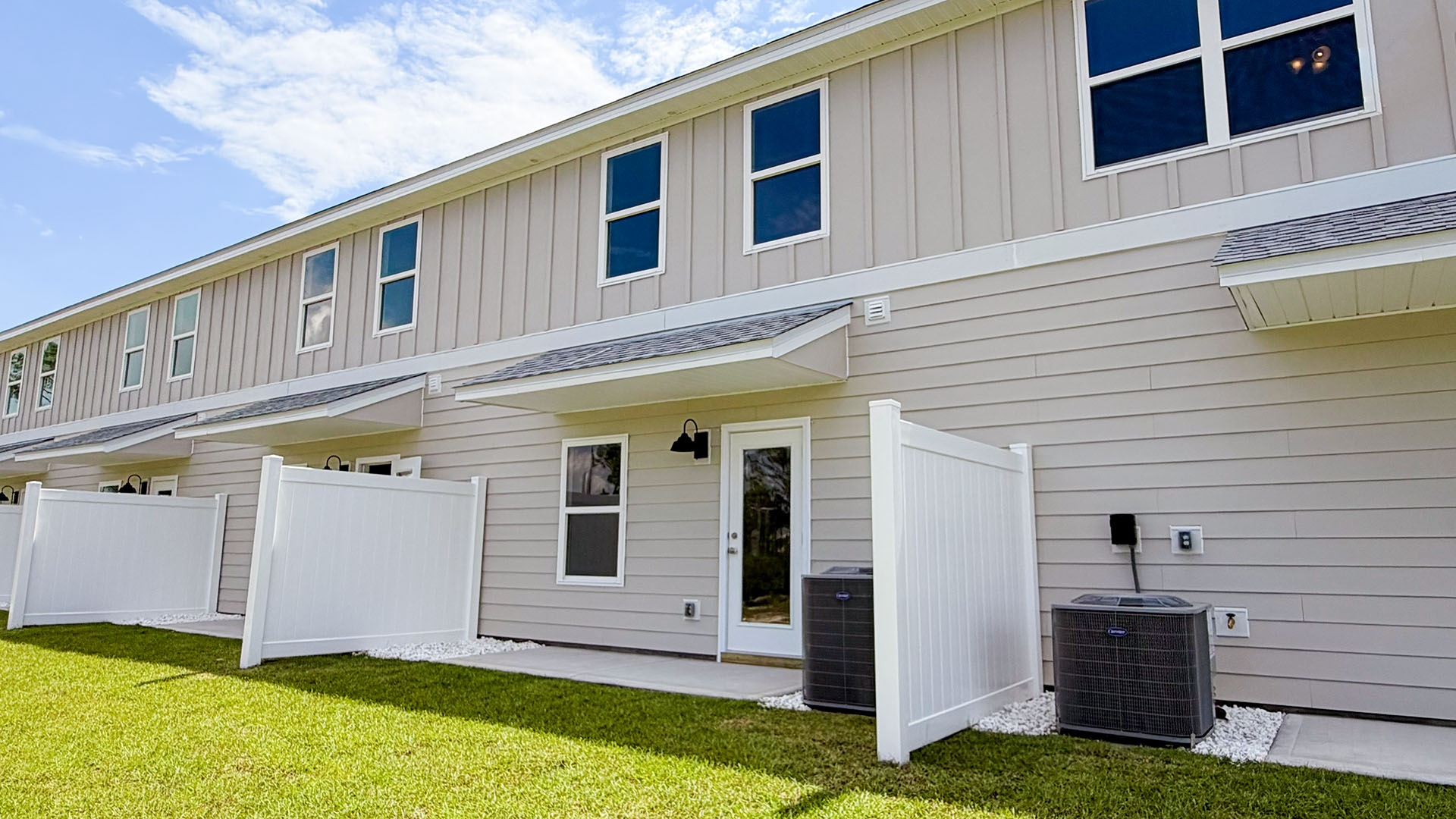 Rear patio.
